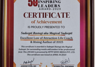 Under 50 Global Inspiring Leaders Award-2023